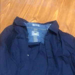 Navy blue casual Button Down